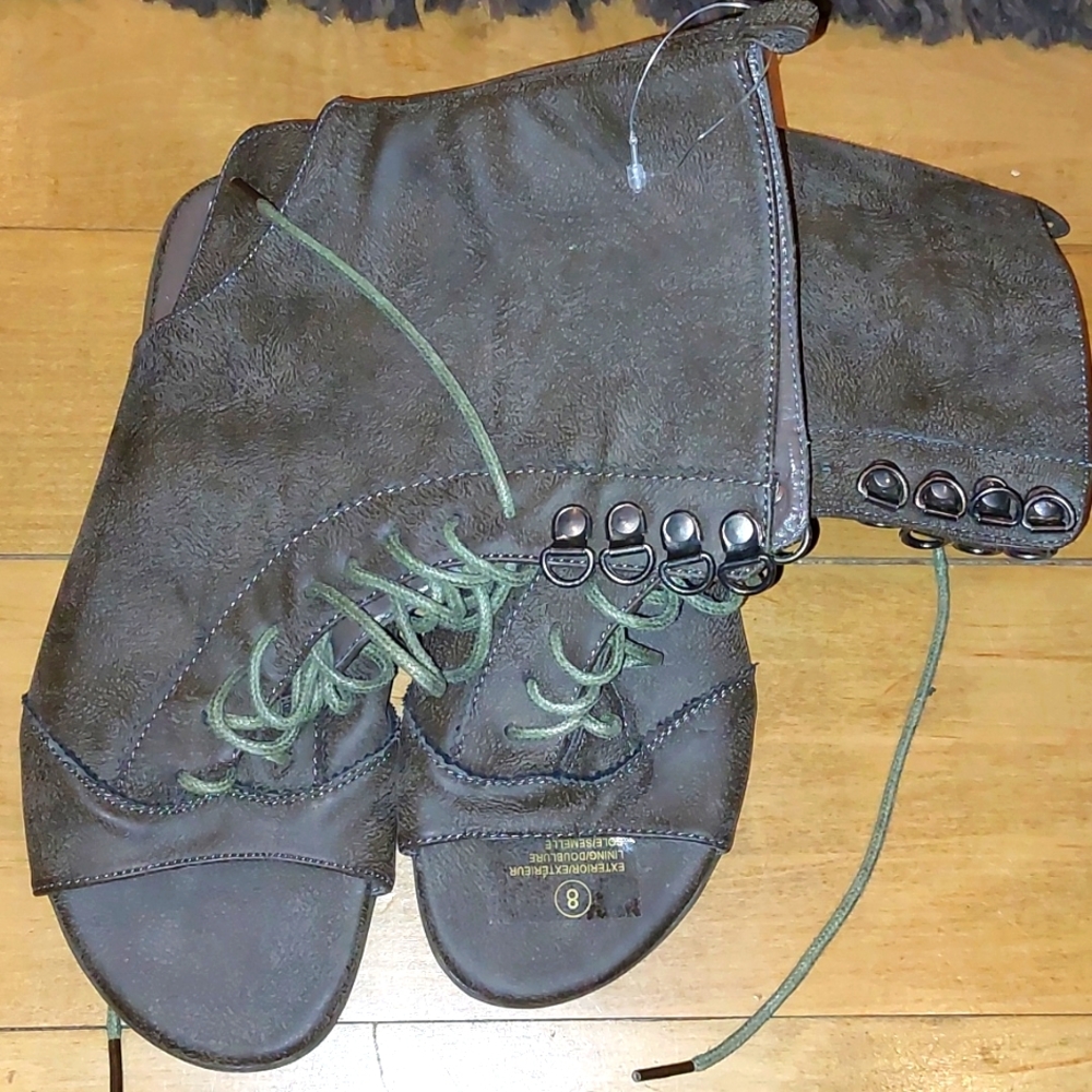 Lace up sandals